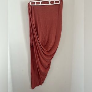 COPY - Charlotte Ruse Peach Draped Skirt - 9/10 Condition